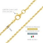 18K Gold Over Sterling Silver Braided Necklace 20
