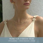 18K Gold Over Sterling Silver Braided Necklace 20