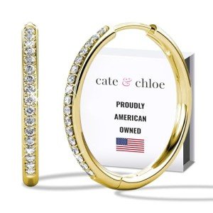 Bianca 18k Gold Plated Hoop Earrings for Women