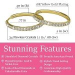 Bianca 18k Gold Plated Hoop Earrings for Women
