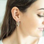 Bianca 18k Gold Plated Hoop Earrings for Women