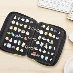 Green Enamel Pin Display Case with 6 Pages