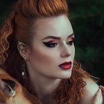 Bronze Fairy Elf Ear Cuffs with Green Crystals