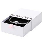 PANDORA Heart Clasp Sterling Silver Charm Bracelet
