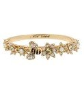 Betsey Johnson Bumble Bee Flower Bangle Bracelet