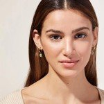 Natural Green Stone Gold Jewelry Set for Women