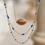Kendra Scott Football Pendant Necklace for Women