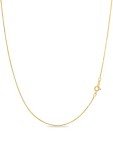 18k Gold over Sterling Silver Box Chain Necklace