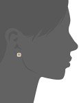Sterling Silver Citrine and White Sapphire Studs