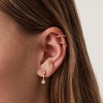 Rose Gold 18K Gold Vermeil Huggie Ear Cuff Earrings