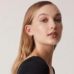 Rose Gold 18K Gold Vermeil Huggie Ear Cuff Earrings