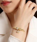 14K Gold Plated Women's Charm Bracelet - Crown