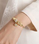 14K Gold Plated Women's Charm Bracelet - Crown