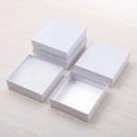 96 Pack White Jewelry Gift Boxes 3.5x3.5 Inches