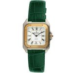 Peugeot Women’s Two-Tone Green Tank Dress Watch