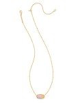 Kendra Scott Elisa Short Pendant Necklace - Pink Drusy