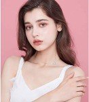 Airplane Sideways Choker Necklace in Sterling Silver