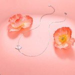 Airplane Sideways Choker Necklace in Sterling Silver