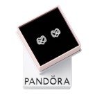 PANDORA Infinity Heart Stud Earrings in Silver