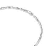 Italian 925 Silver & 22K Gold Curb Link Necklace