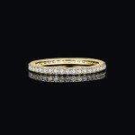 Moissanite Half Eternity Wedding Band in Gold/Silver