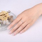 Moissanite Half Eternity Wedding Band in Gold/Silver