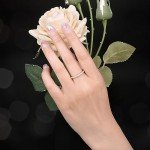 Moissanite Half Eternity Wedding Band in Gold/Silver