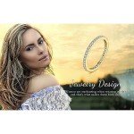 Moissanite Half Eternity Wedding Band in Gold/Silver