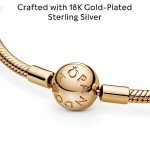 PANDORA Gold Moments Snake Chain Bracelet for Women