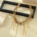 Elegant Gold Layered Necklaces with Sun and Moon Pendant