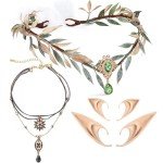 Woodland Fairy Jewelry Set with Crown & Choker