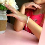 Sterling Silver Baby Pearl Beaded Bracelet