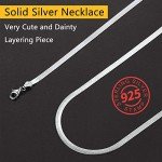 Silver Herringbone Flat Chain Choker Necklace