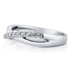 BERRICLE Sterling Silver Infinity Criss Cross Ring