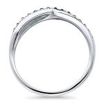 BERRICLE Sterling Silver Infinity Criss Cross Ring