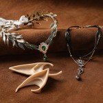 Woodland Fairy Jewelry Set with Crown & Choker