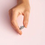 PANDORA Princess Tiara Crown Sterling Silver Ring