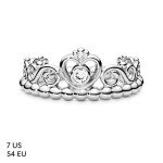 PANDORA Princess Tiara Crown Sterling Silver Ring