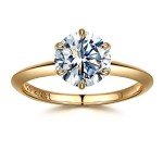 Stunning 2ct Moissanite Promise Ring for Women