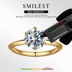 Stunning 2ct Moissanite Promise Ring for Women