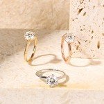 Stunning 2ct Moissanite Promise Ring for Women