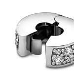 PANDORA Clear Pavé Clip Charm for Bracelets
