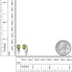 Sterling Silver Birthstone Clip-On Drop Earrings