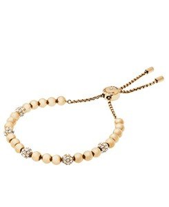 Michael Kors Gold Pavé Crystal Beaded Bracelet