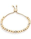 Michael Kors Gold Pavé Crystal Beaded Bracelet