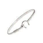 Sterling Silver Horseshoe Bangle Cuff Bracelet 7.5