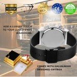 Moissanite Diamond Gold Watch for Men, Waterproof