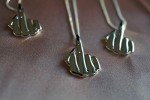 Bold Middle Finger Necklace in Sterling Silver
