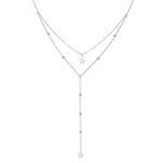 Layered Star Bead Necklace in S925 Silver