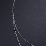 Layered Star Bead Necklace in S925 Silver